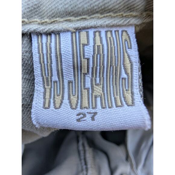 VJ‎ Jeans Womens Wide Leg Cargo Utility Trousers Pants Sz 27 Brown Kakhi 90s Y2K - Picture 6 of 7